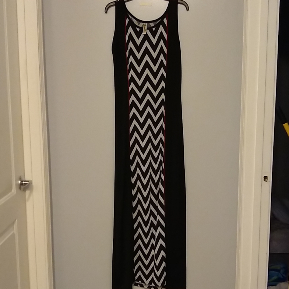 Chevron print dress